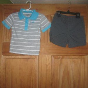5/$30 Boys Wonderkids Short Sleeve Polo and Matching Shorts